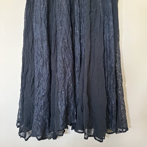 Vintage Black Lace Maxi Dress Women S Whimsigoth Victorian Witchy Gothic Vampire - Picture 7 of 8